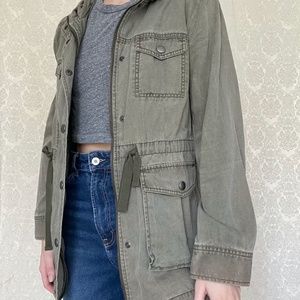 Army Green Trench Jacket
